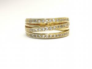 Prsten pásky s kameny-85